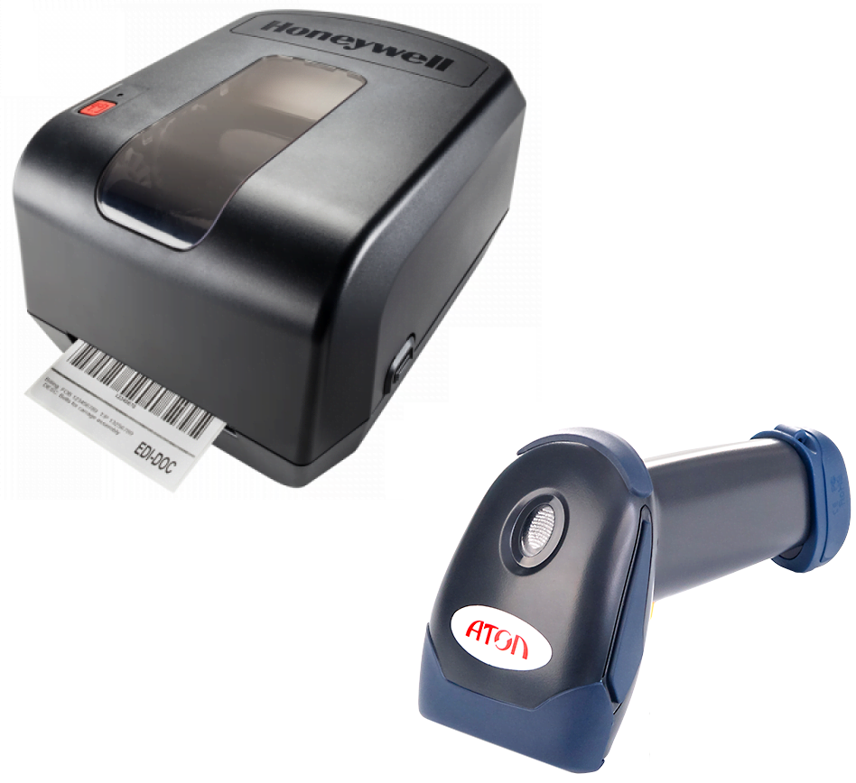Изображение для КОМПЛЕКТ: принтер этикеток Honeywell PC42t и сканер штрих-кодов Атол SB 1101